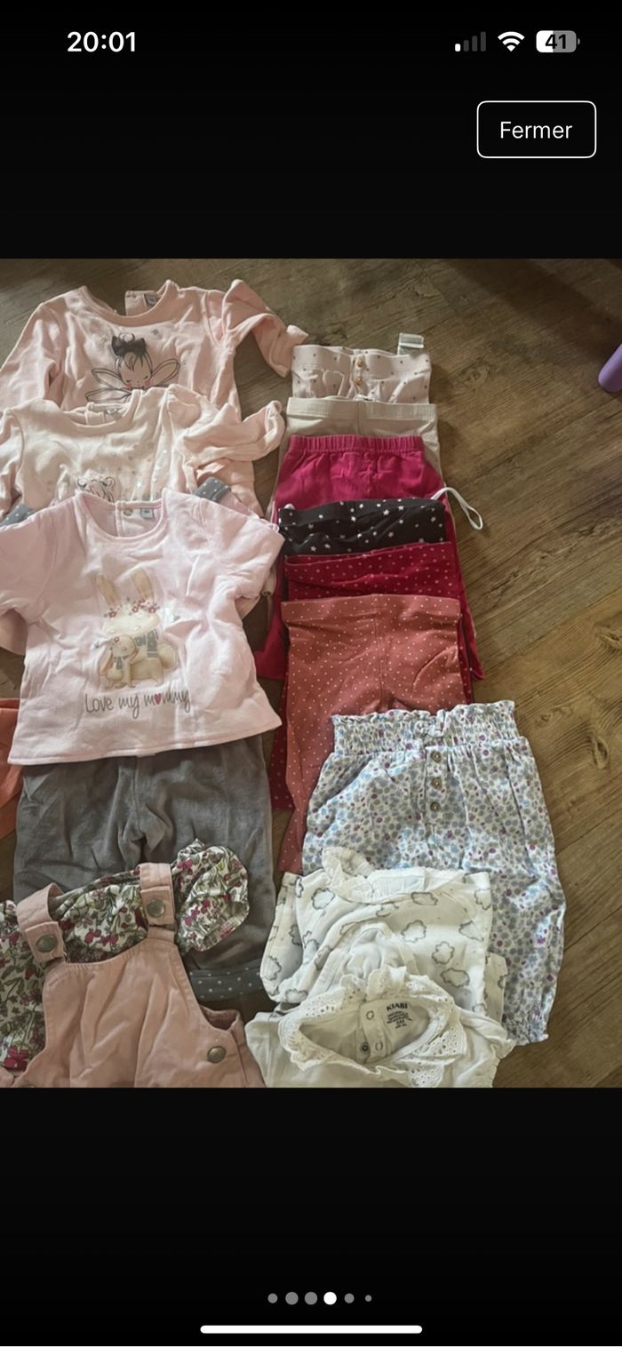 Lot de vêtements bébé filles 6 mois - photo numéro 4