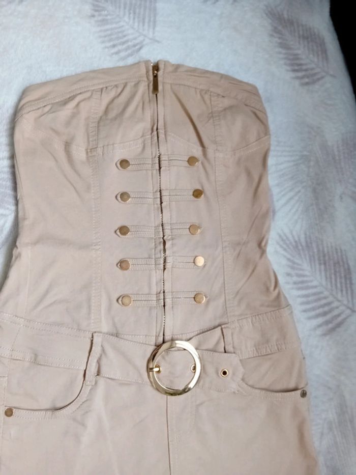 Robe Bustier Mini S/36 Beige - photo numéro 4