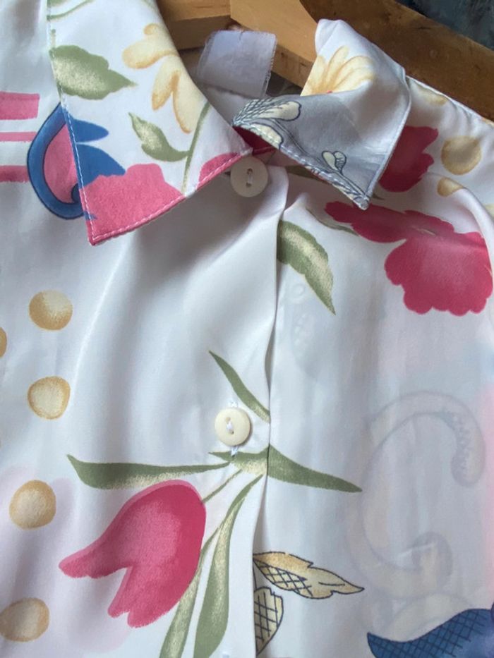 Chemisier fluide fleuri vintage - photo numéro 4