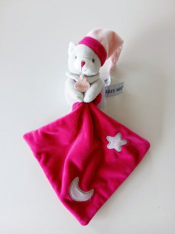 Doudou ourson rose Baby Nat