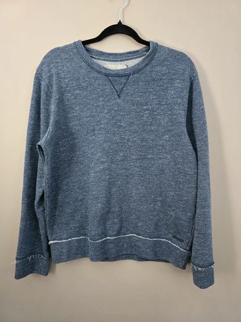 Sweat Calvin Klein Jeans bleu chiné col rond homme taille M style casual