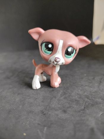 Littlest Petshop LPs chien Levrier 1585 Whippet dog Greyhound #geektradelpschien