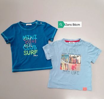 Lot de 2 tee-shirt 3Pommes 2ans