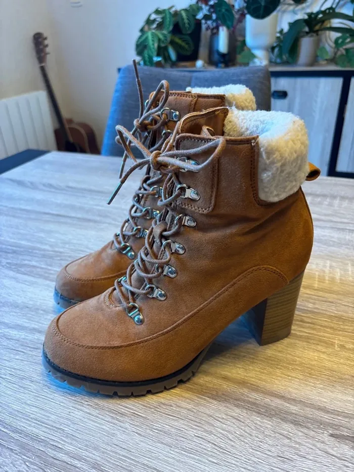 Bottines camel - photo numéro 2