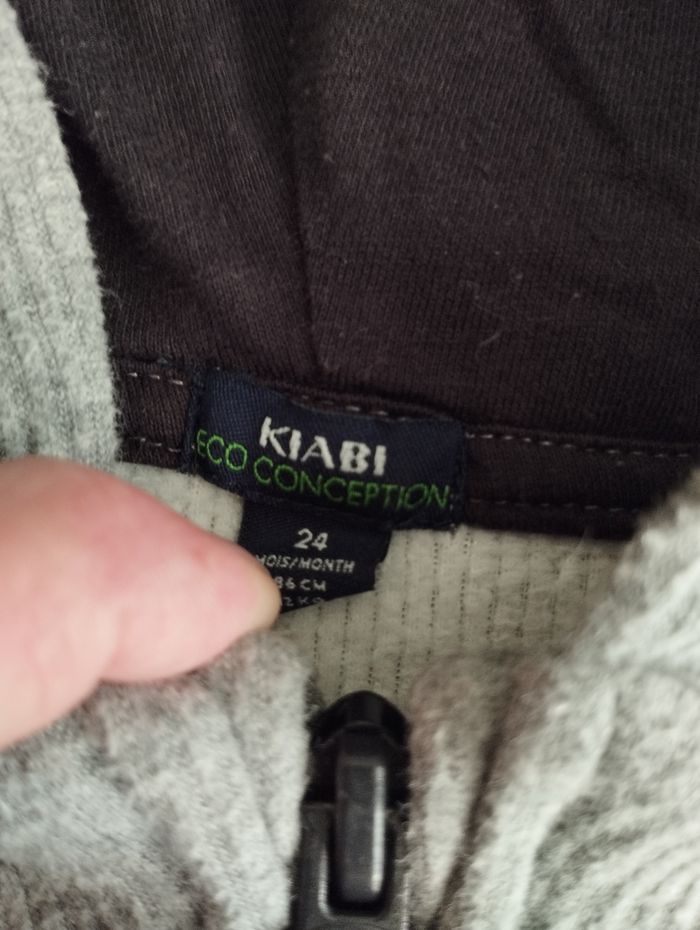 Gilet à capuche 24 mois garçon - photo numéro 2