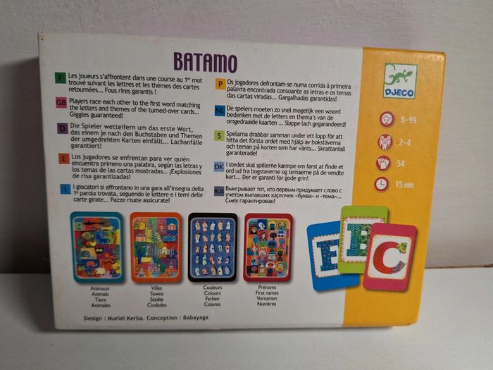 Jeu de carte batamo djeco - photo numéro 2