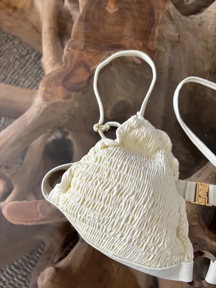 Haut de maillot de bain écru femme Colourful Rebel - photo numéro 3