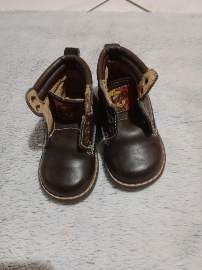 Chaussures enfant 20 marron et baskets 20 lot c58 - photo numéro 3
