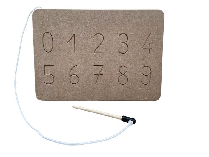 Planche de traçage réversible : Lignes et graphismes de 0 à 9