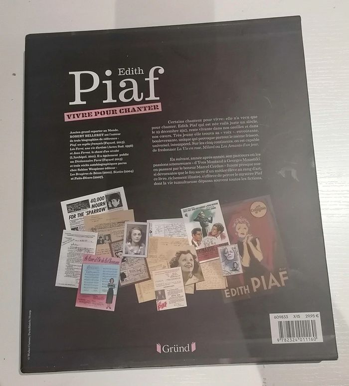 Edith Piaf vivre pour chanter Robert Belleret beaux livres photos - photo numéro 3
