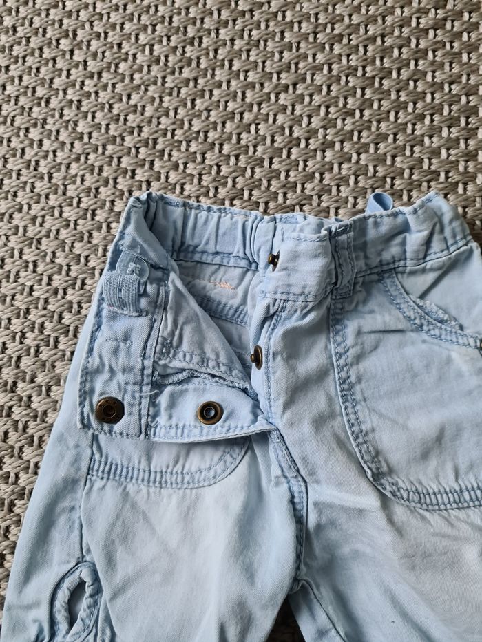 Short jean léger bleu clair mixte - 9 mois - photo numéro 7