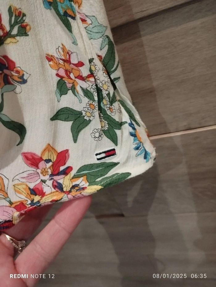 Robe Tommy Hilfiger blanc fleuri TXS - photo numéro 3