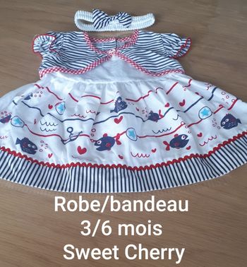 Robe 3 mois accesoir bandeau 3 mois