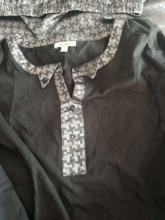 Ensemble pyjama soyeux taille L - photo numéro 2