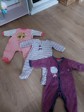 Lot 3 pyjamas velours 