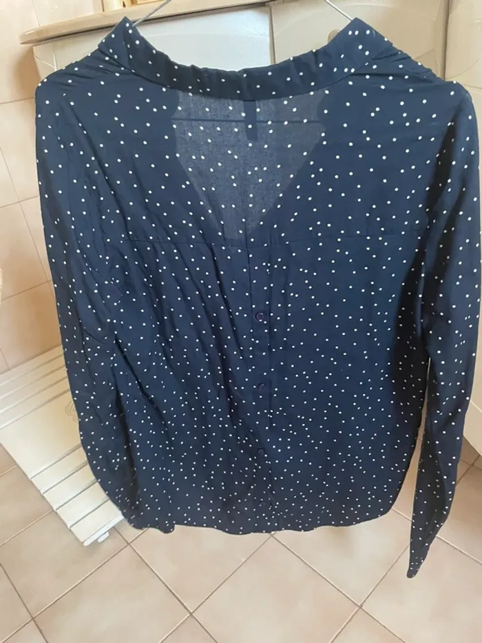 Chemise à pois taille XS - photo numéro 2