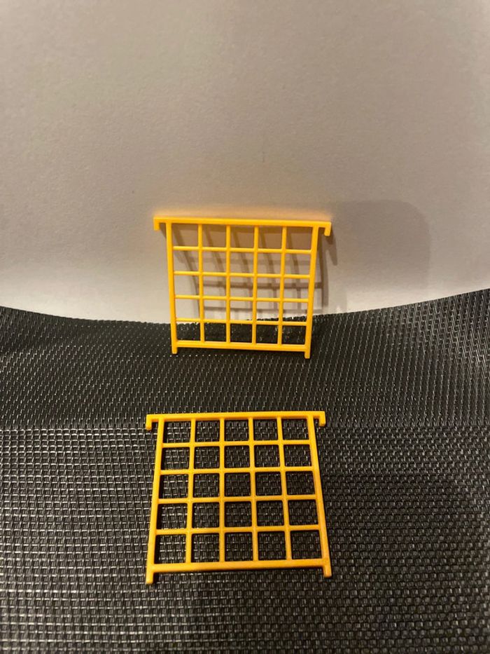 Playmobil lot 2 petites barrières jaunes clinique vétérinaire 4009 6425 centre soins animalier