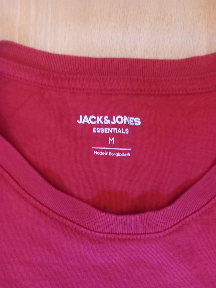 T-shirt Jack & Jones rouge - photo numéro 3