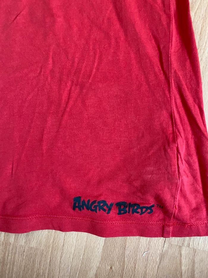 Beau T-shirt rouge MC Angry Birds T. 10-12 ans/146-152 cm - photo numéro 4