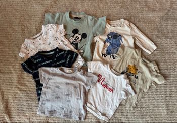 Lot 7 t-shirts  bébé 3-6 mois 