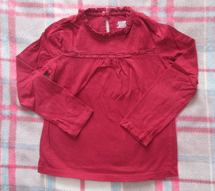 Blouse bordeaux KIABI 5 ans