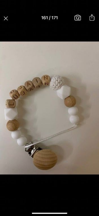 Attache tétine personnalisé