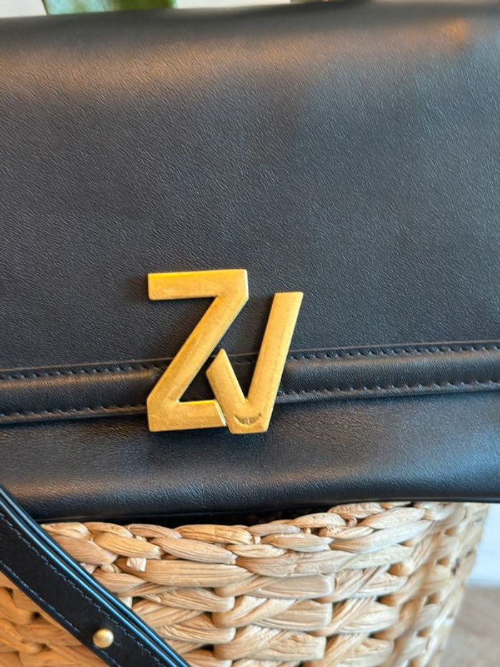 Sac à rabat cuir noir Zadig & Voltaire ZV Initiale - photo numéro 3