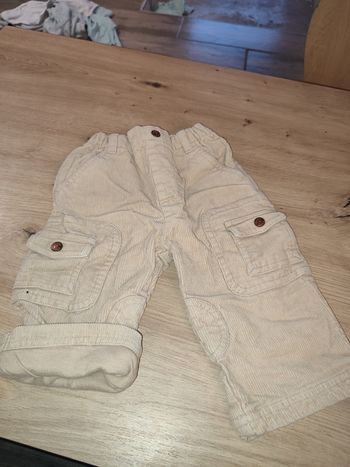 Pantalon velours doublé