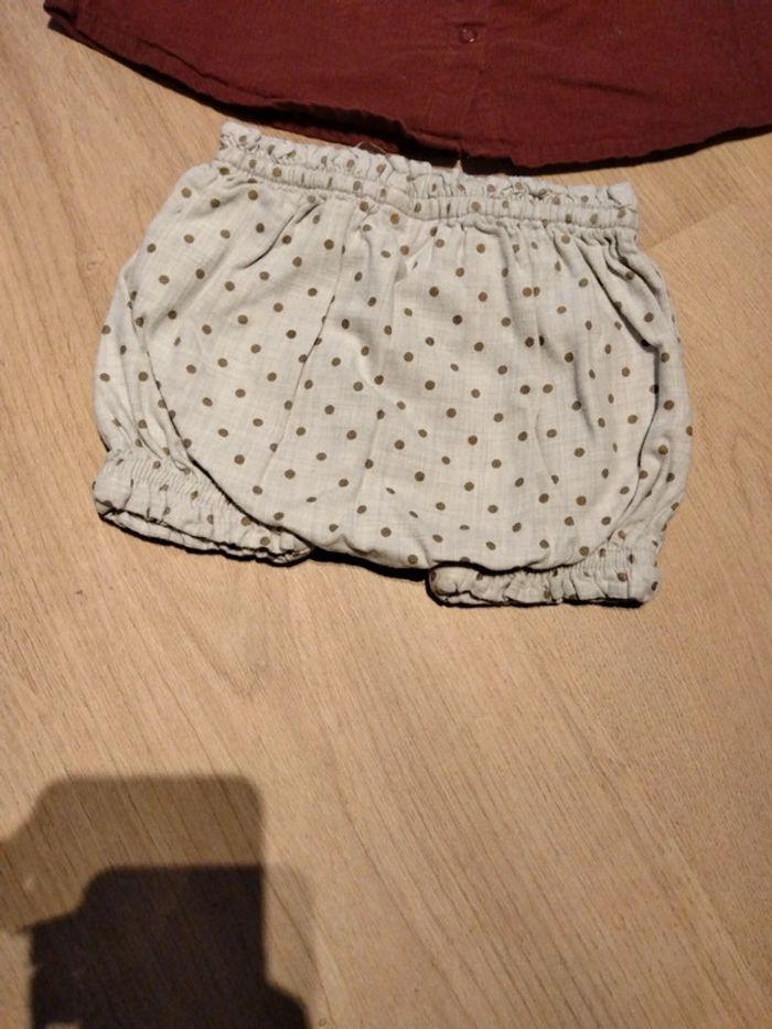 Ensemble blouse short 6 mois - photo numéro 6