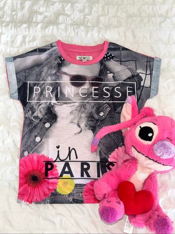 T-shirt princesse Paris 5ans
