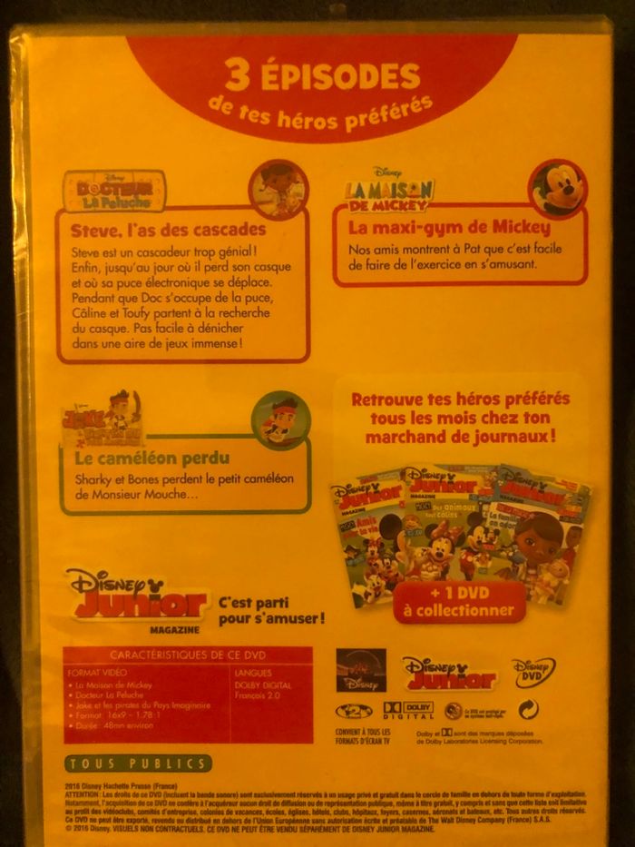DVD Disney junior 3 épisodes - photo numéro 2