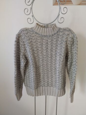 Pull maille gris - T.M