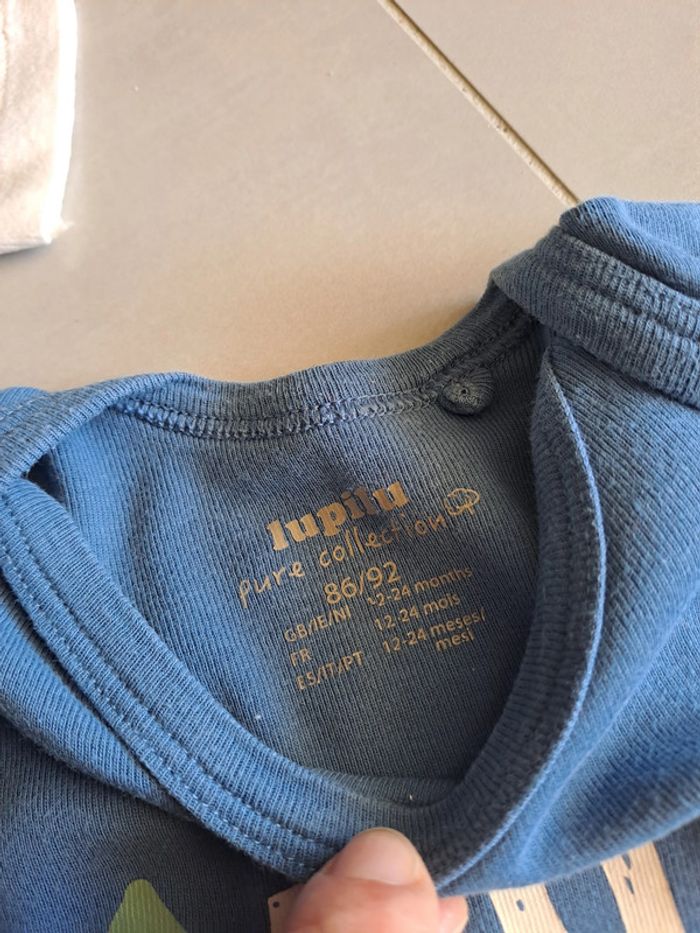 Lot de 2 bodys ML 12-24M Lupilu - TBE - photo numéro 3