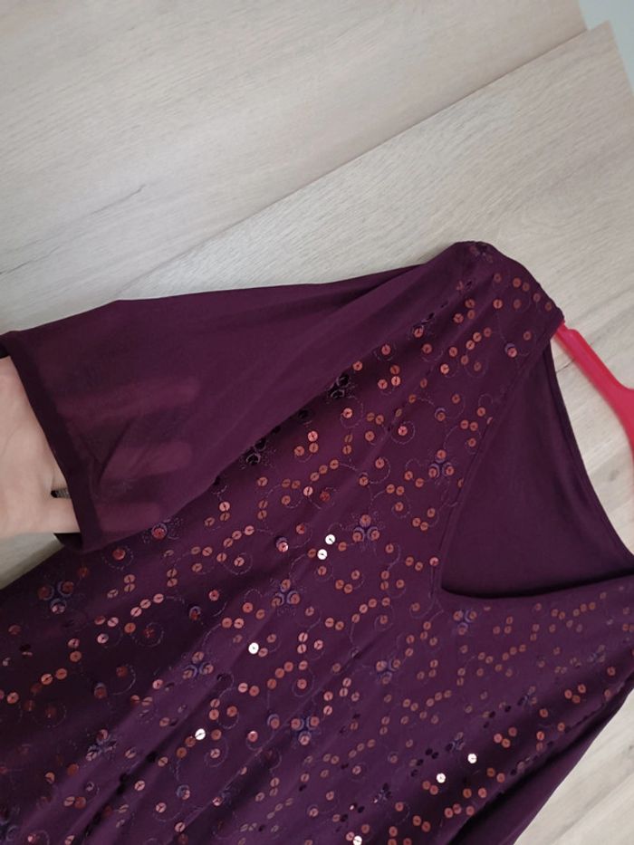 T-shirt paillettes taille 38 - photo numéro 3