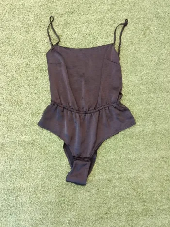 Pyjama body nuit satin noir Etam taille S