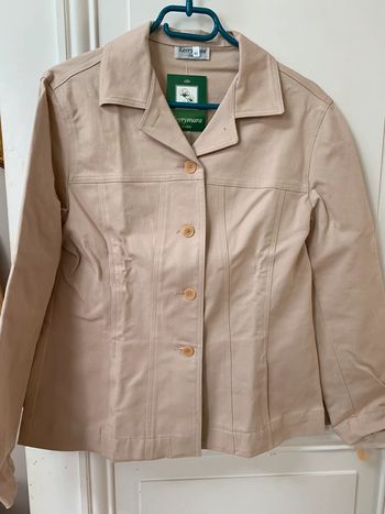 Blouson coton beige
