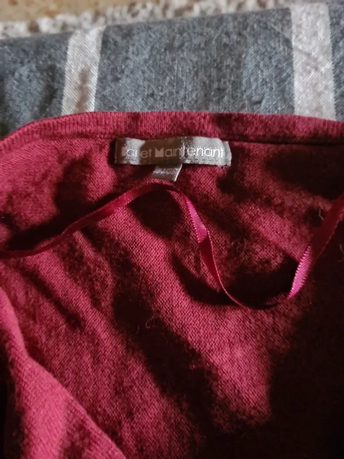 Pull fin . taille 34/36. Ici et maintenant. longueur 68cm - photo numéro 2