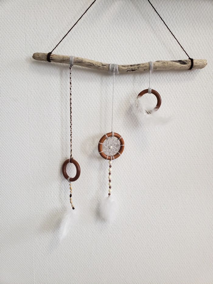 Attrape rêves Dreamcatcher en bois flotté - photo numéro 3