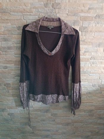Blouse marron Clara Vitti 40
