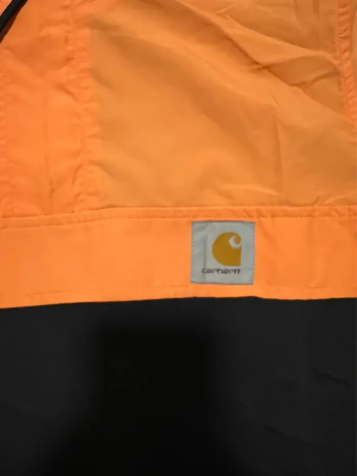 Veste coupe-vent carhartt orange et noir taille S - photo numéro 3