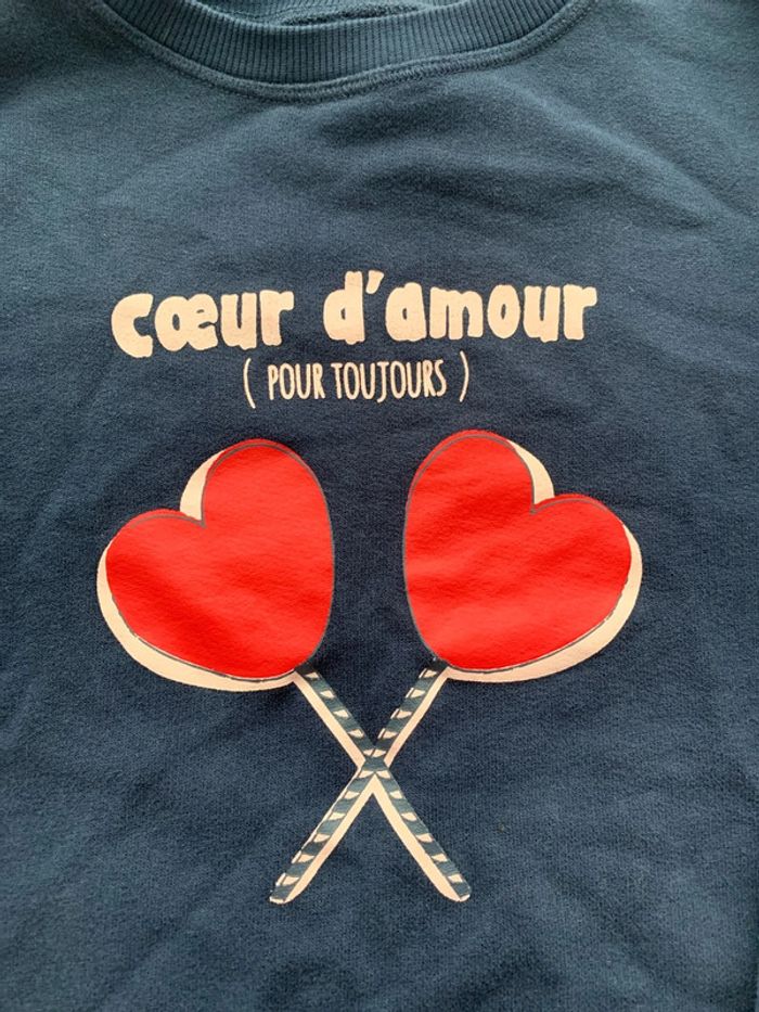 Pull cœur d’amour fille verbaudet 10 ans - photo numéro 2