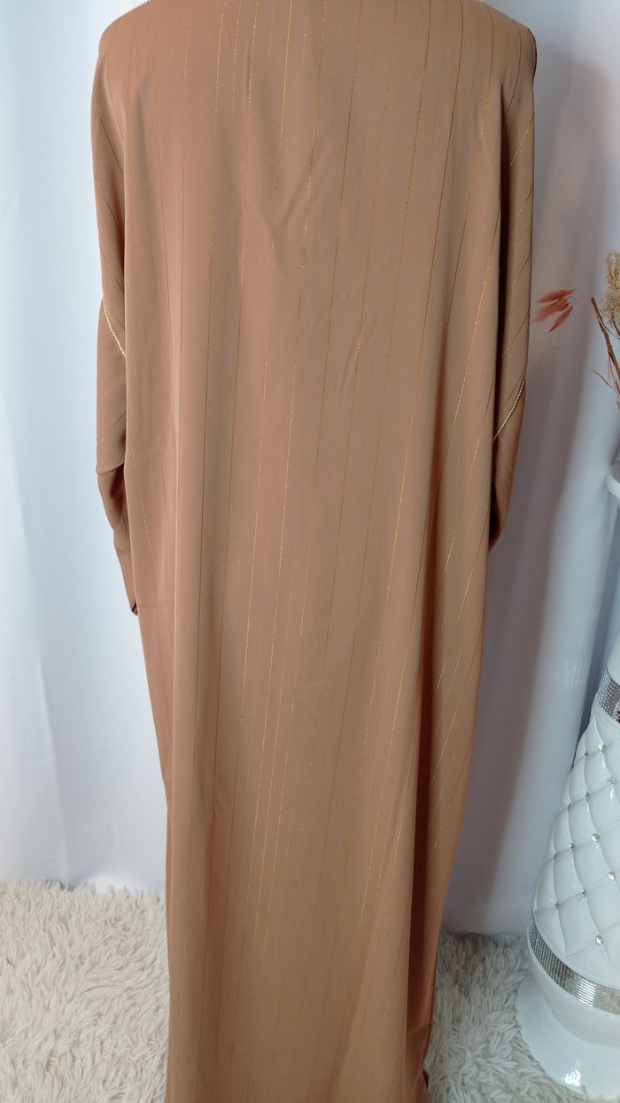 Caftan Brodé Khanjar marron, Gandoura marocaine - photo numéro 3