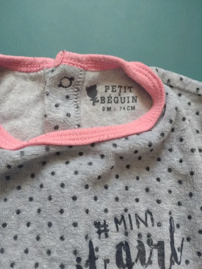Pyjama petit béguin taille 9 mois - photo numéro 2