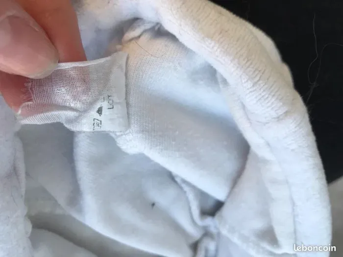 Bonnet bébé blanc en velours mixte - 6 mois - photo numéro 3