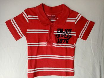 Polos rayé manches courtes 2 ans