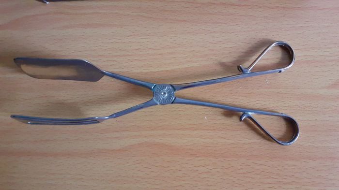 Pince à salade en métal vintage - photo numéro 1