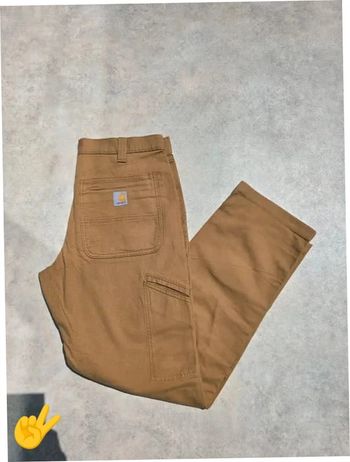 Pant Carhartt Double Knee W33|FR42 L30 coupe droite ocre Homme-Men pan49b