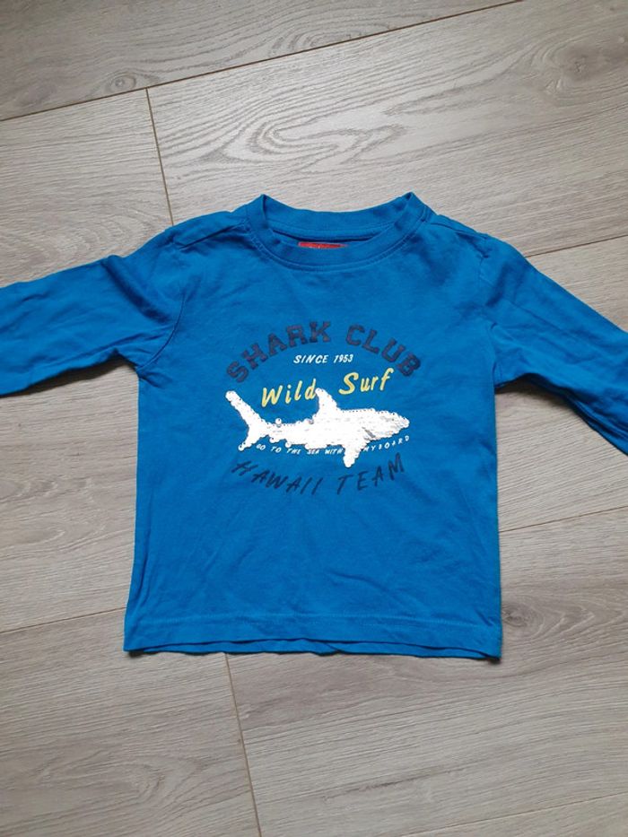 T-shirt ML bleu
