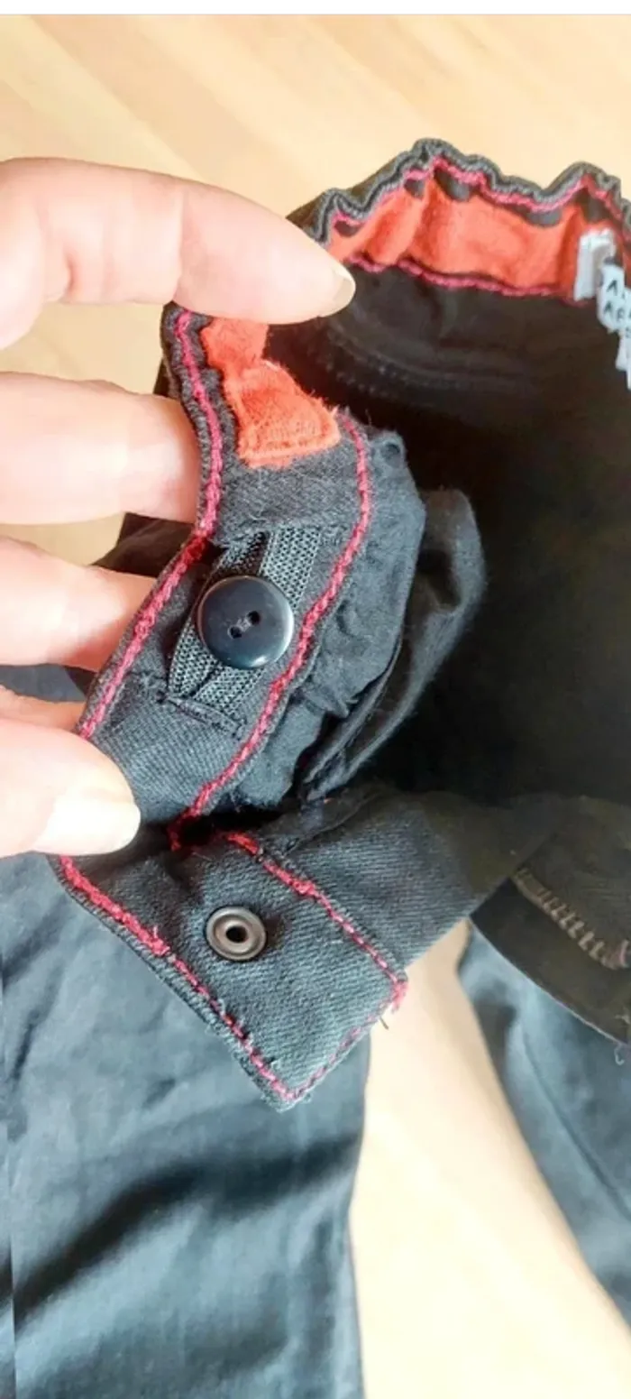 Jean noir Taille 5 ans avec ceinture ajustable - photo numéro 3