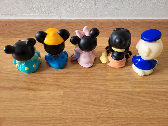 Lot ancienne figurine pouet disney mickey minnie donald dingo - photo numéro 2